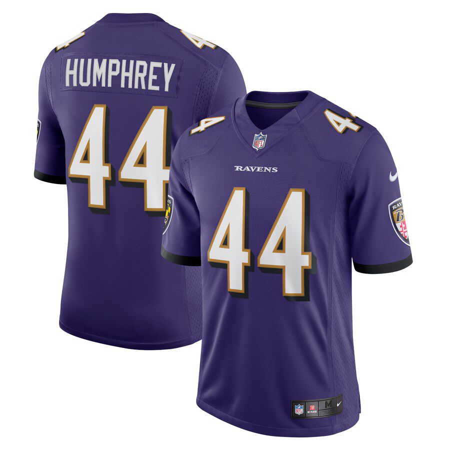 Men Baltimore Ravens 44 Marlon Humphrey Nike Purple Vapor Limited NFL Jersey